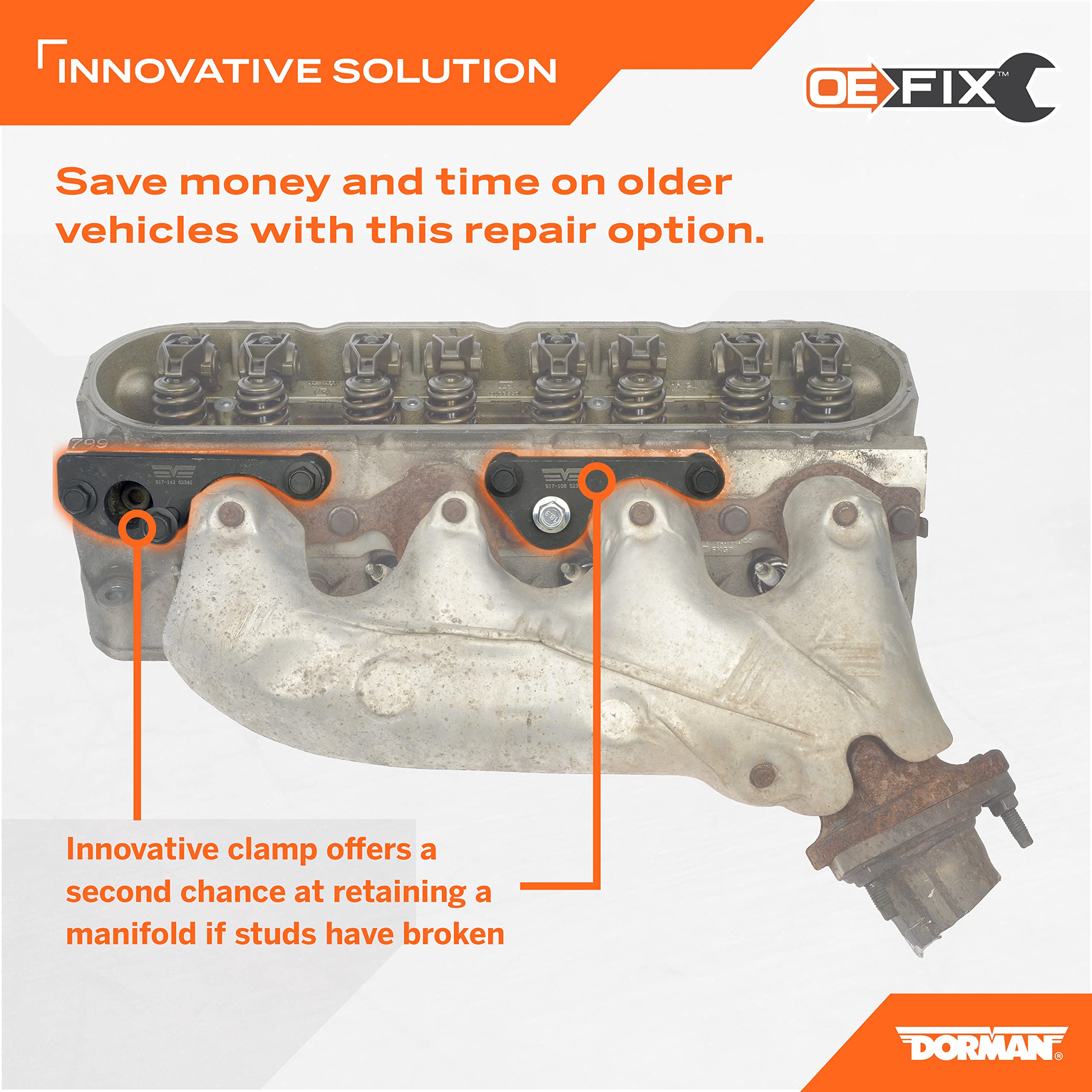 Dorman 917-142 Exhaust Manifold Clamp Repair Compatible with Select Models (OE FIX) - Image 3